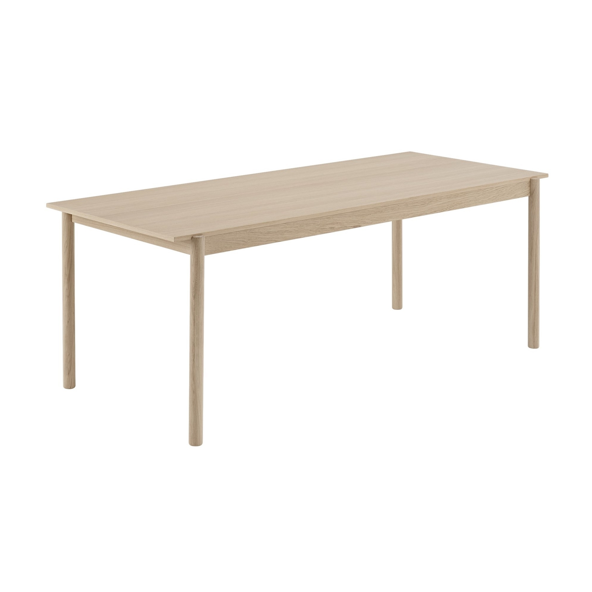 200 x 90cm oak - Linear dining table - Muuto