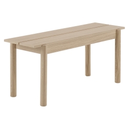 110cm chêne - banc Linear - Muuto