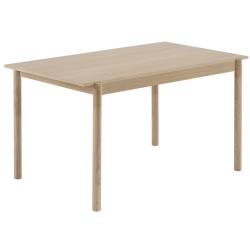 140 x 90cm chêne - table Linear - Muuto