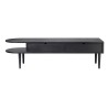 SOLD OUT black oak - Radius bench - L - FDB Møbler