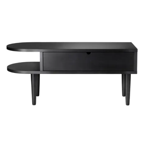 SOLD OUT black oak - Radius bench - S - FDB Møbler