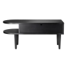 SOLD OUT black oak - Radius bench - S - FDB Møbler