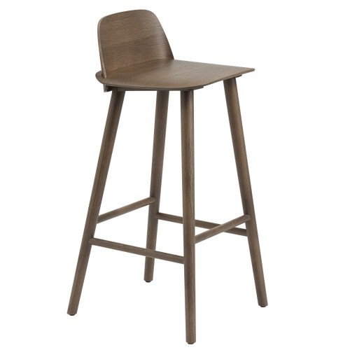 stained dark brown - Nerd bar or counter stool - Muuto