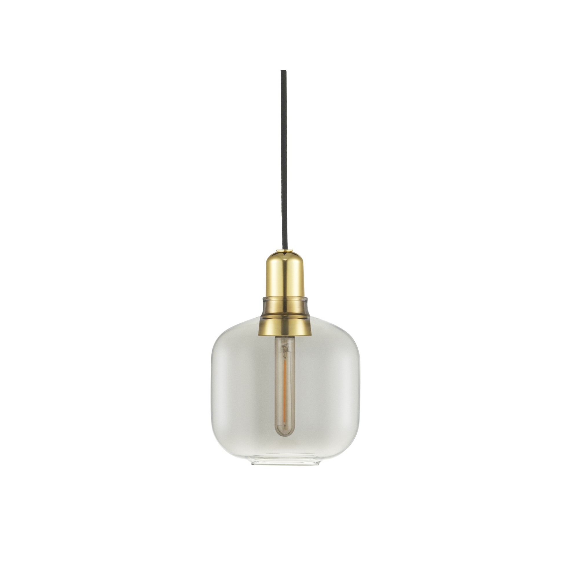 small - smoke/brass - Amp pendant - Normann Copenhagen