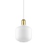 small - white/brass - Amp pendant - Normann Copenhagen