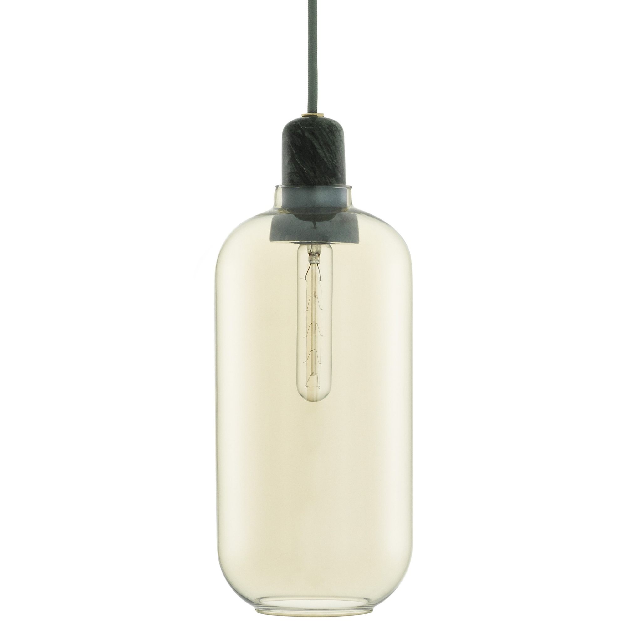 large - gold / green marble - Amp pendant - Normann Copenhagen