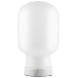 blanc / marbre blanc - lampe de table Amp - Normann Copenhagen