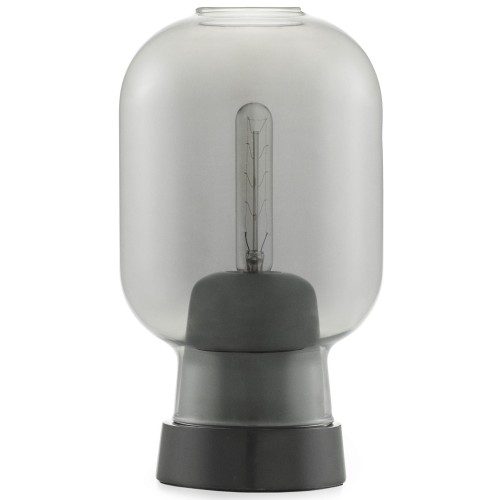 smoke / black marble - Amp table lamp - Normann Copenhagen