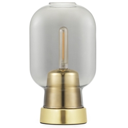 smoke/brass - Amp table lamp - Normann Copenhagen