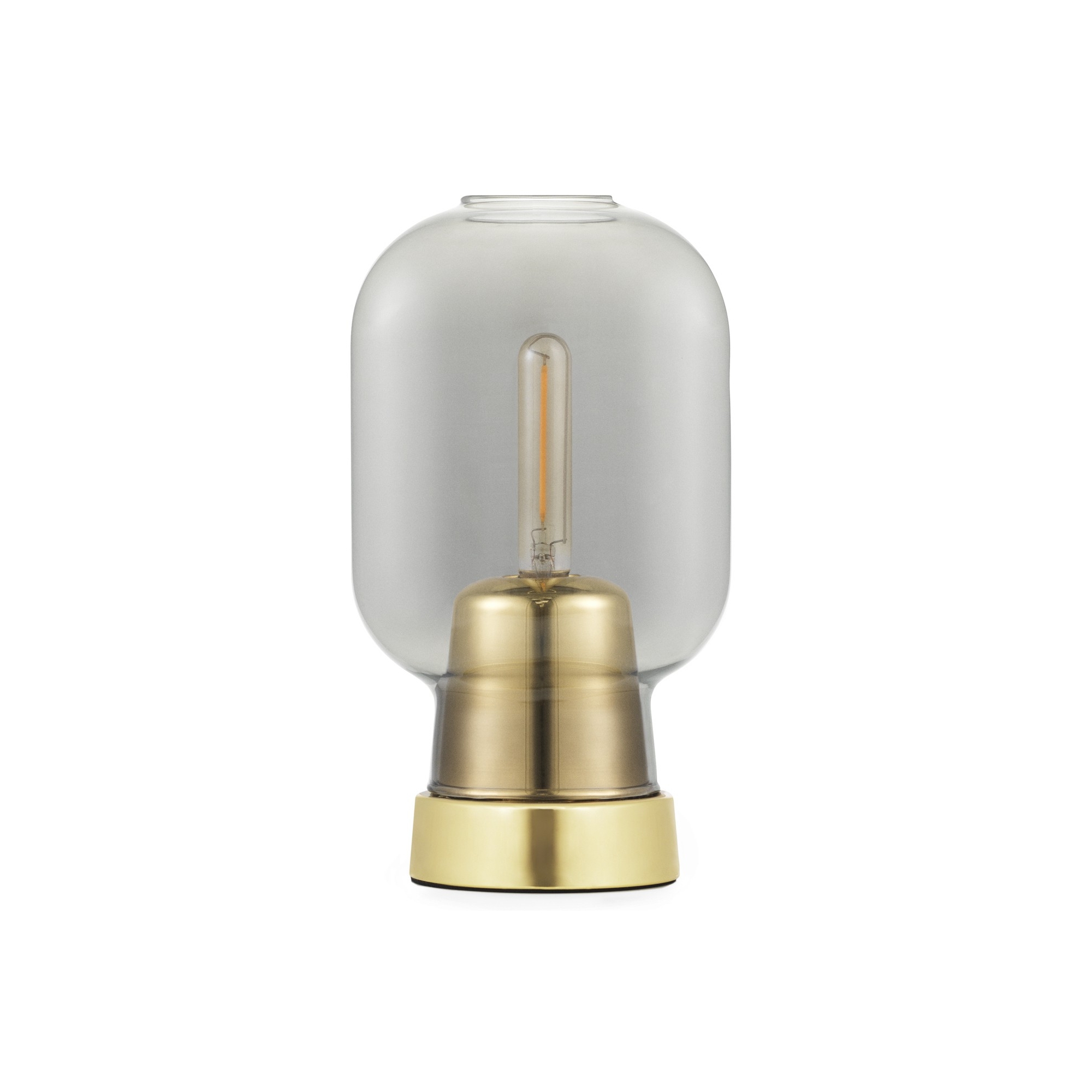 smoke/brass - Amp table lamp - Normann Copenhagen