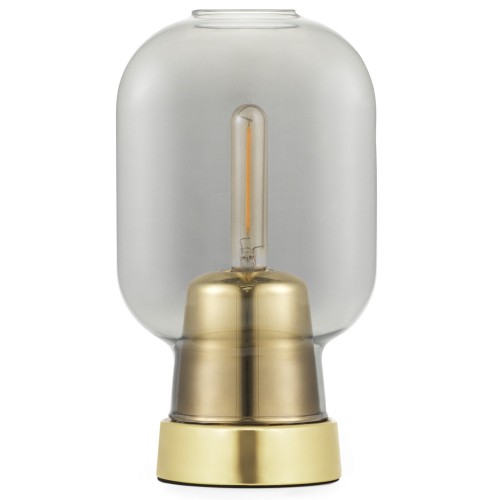 smoke/brass - Amp table lamp - Normann Copenhagen