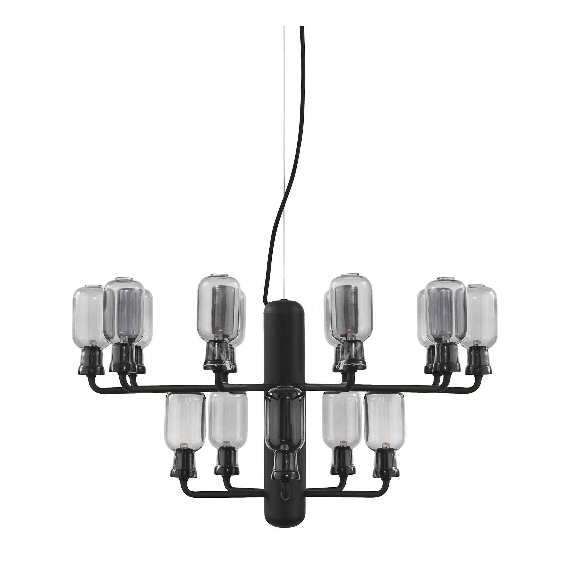 fumé / marbre noir - petit chandelier Amp - Normann Copenhagen