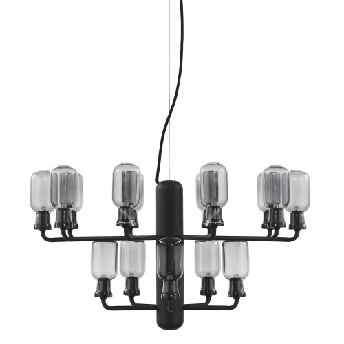 fumé / marbre noir - petit chandelier Amp - Normann Copenhagen