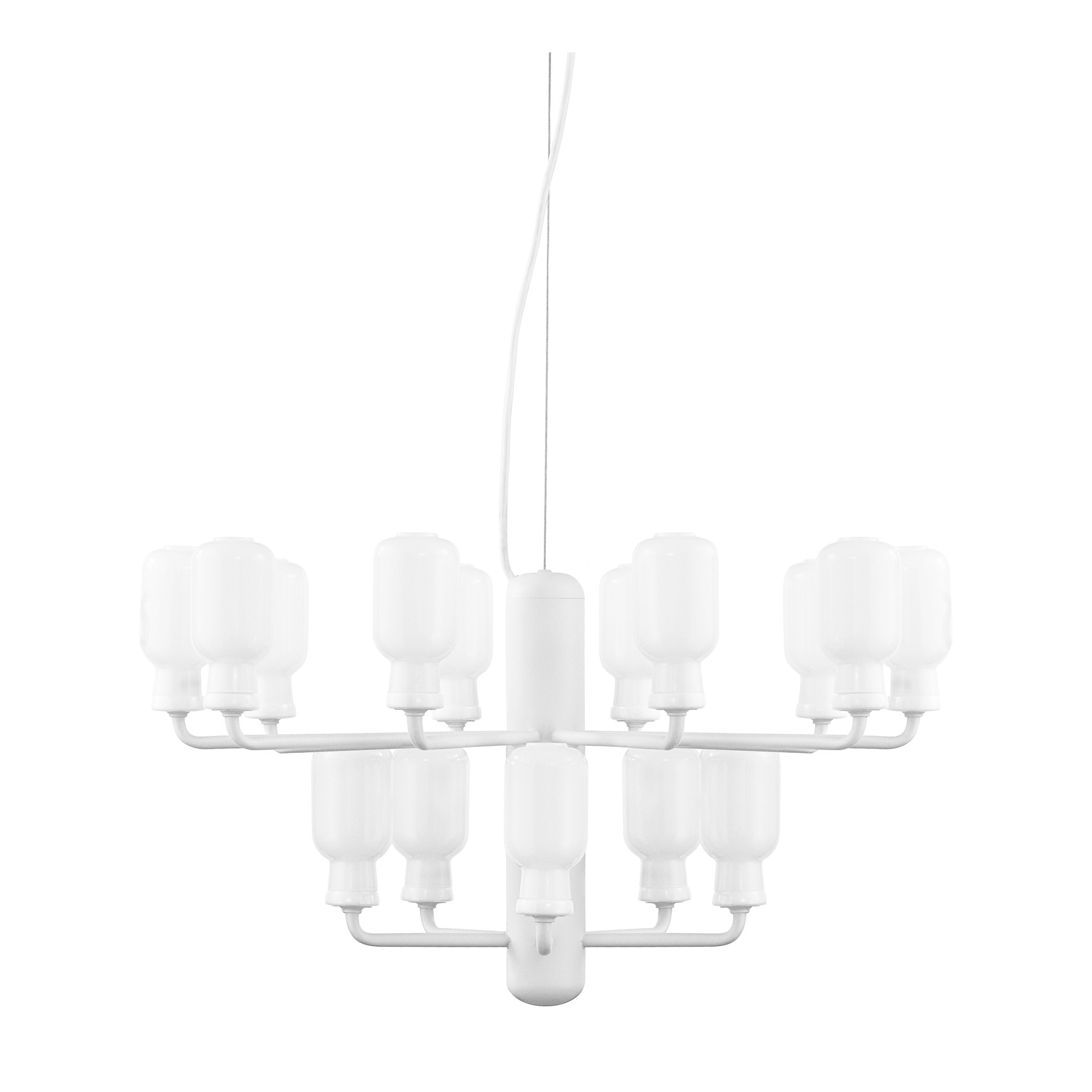 blanc / marbre blanc - petit chandelier Amp - Normann Copenhagen