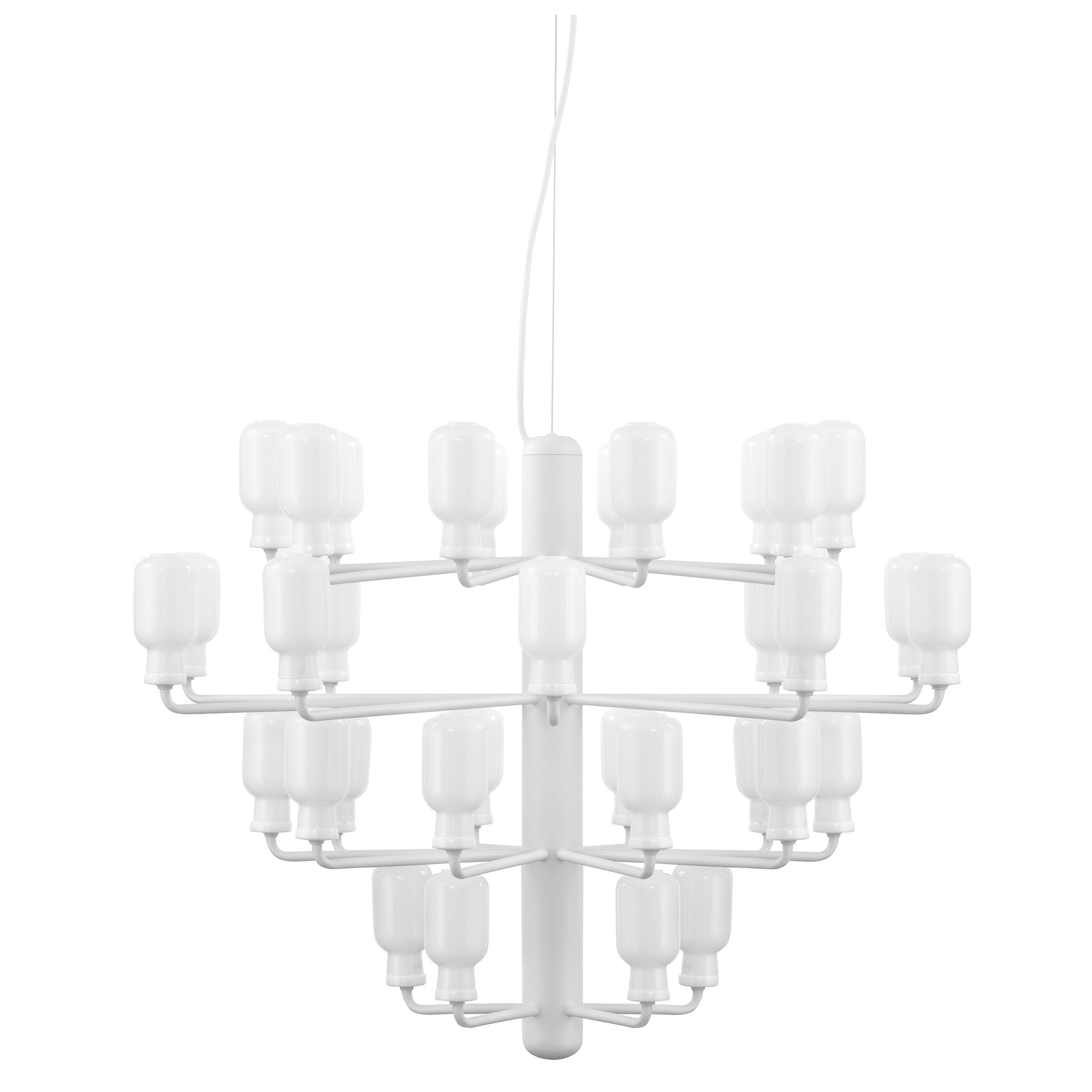 blanc / marbre blanc - Grand chandelier Amp - Normann Copenhagen