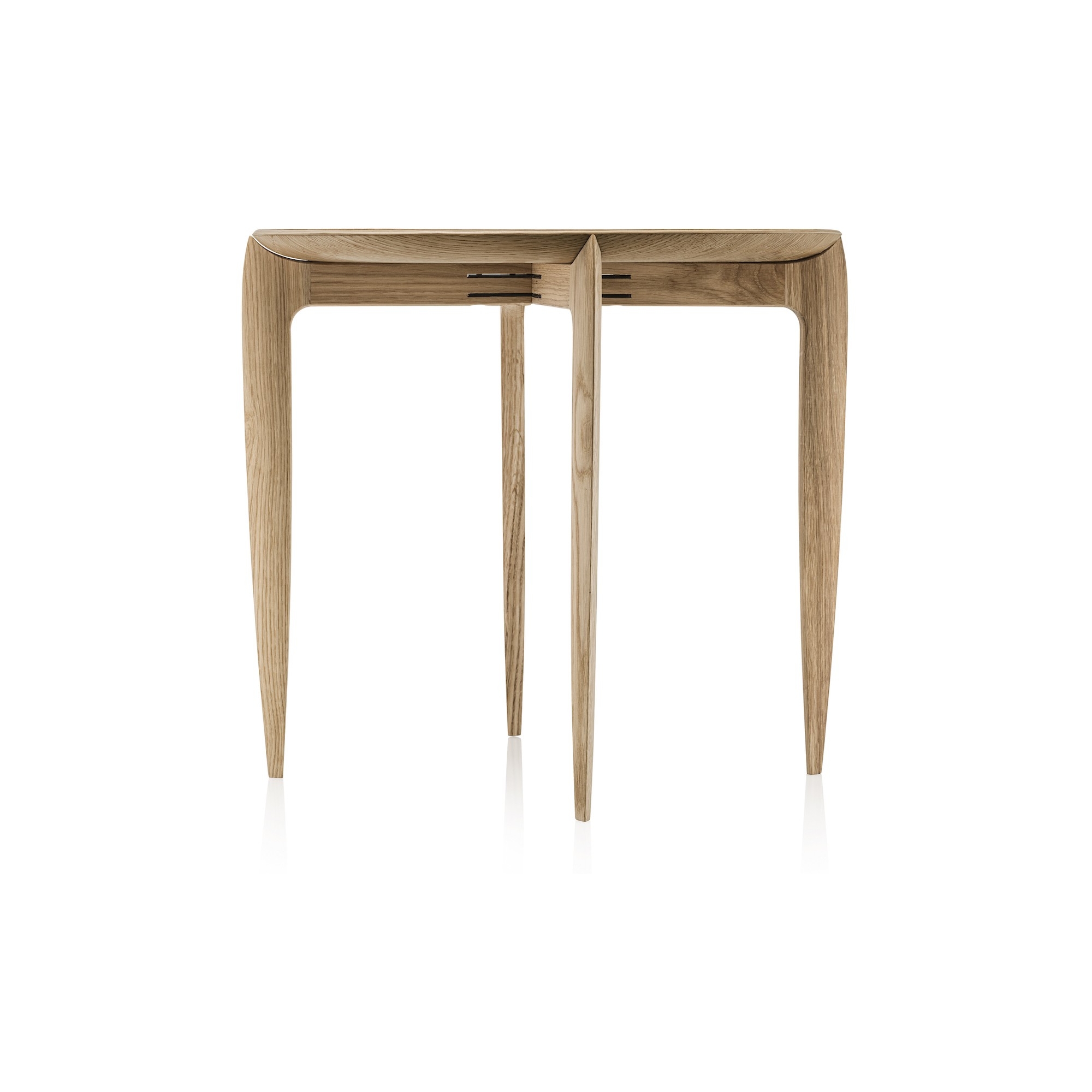 Ø45 - oak veneer - Foldable Tray Table - Fritz Hansen