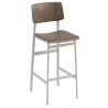 H75cm - grey/stained dark brown - Loft bar stool - Muuto