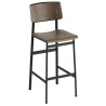 H75cm - black/stained dark brown - Loft bar stool - Muuto