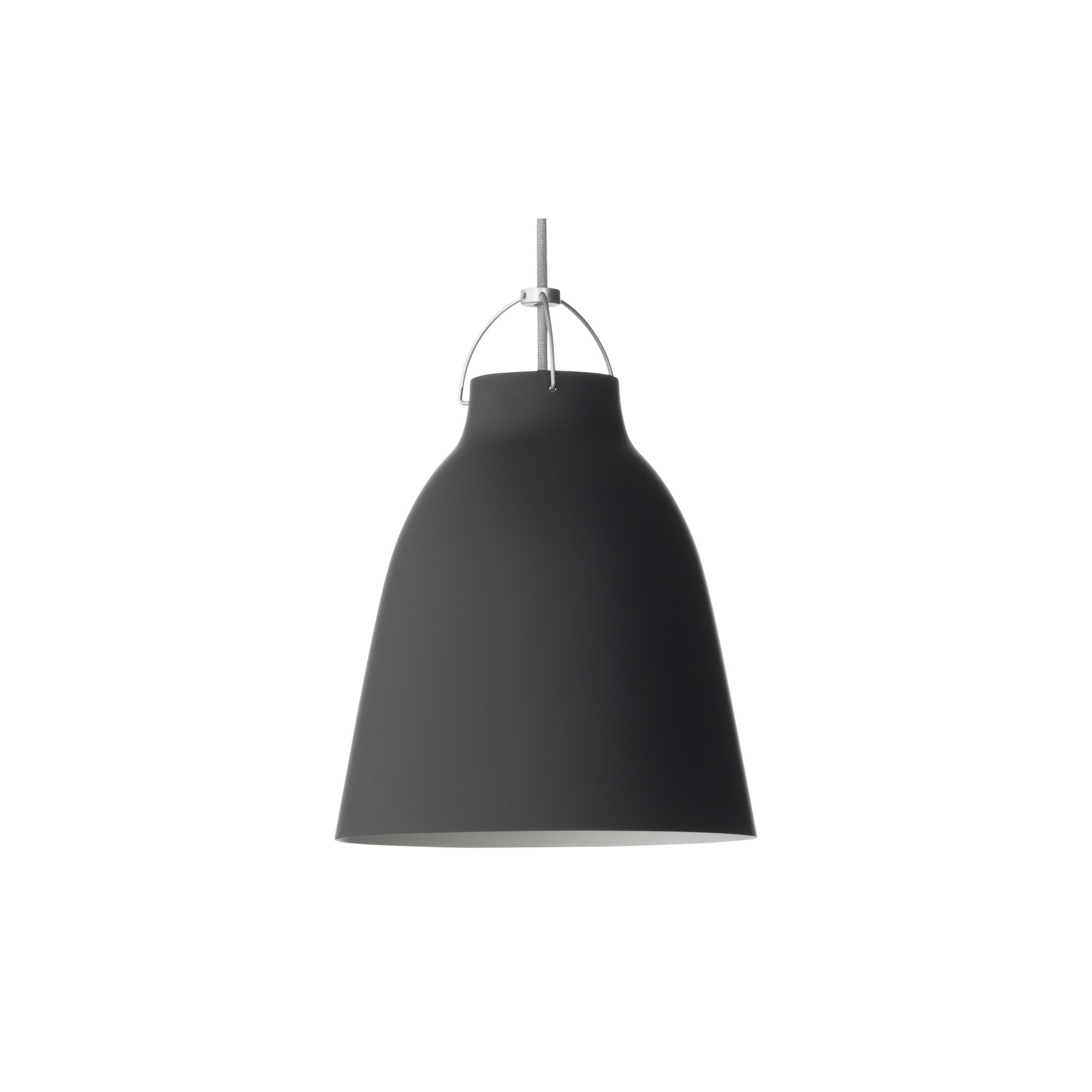 Caravaggio P2 – Matt black + Grey cable - Fritz Hansen