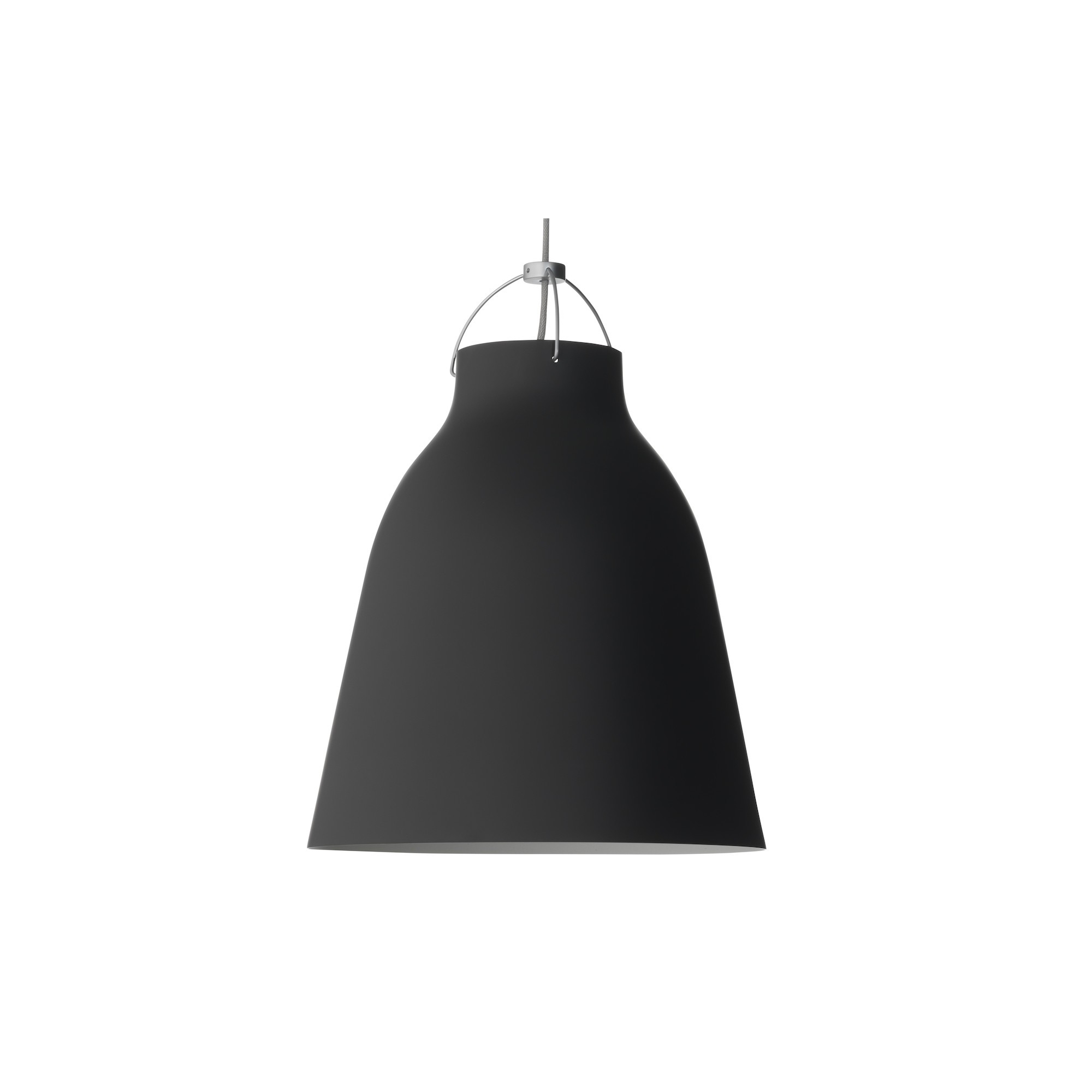 Caravaggio P3 – Matt black + Grey cable - Fritz Hansen