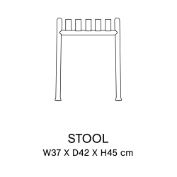 Stool - Palissade anthracite - HAY