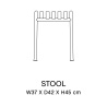 Stool - Palissade anthracite - HAY