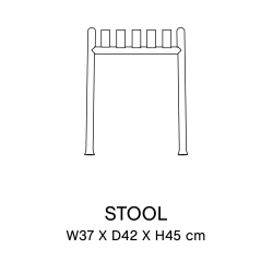 Stool - Palissade grey - HAY