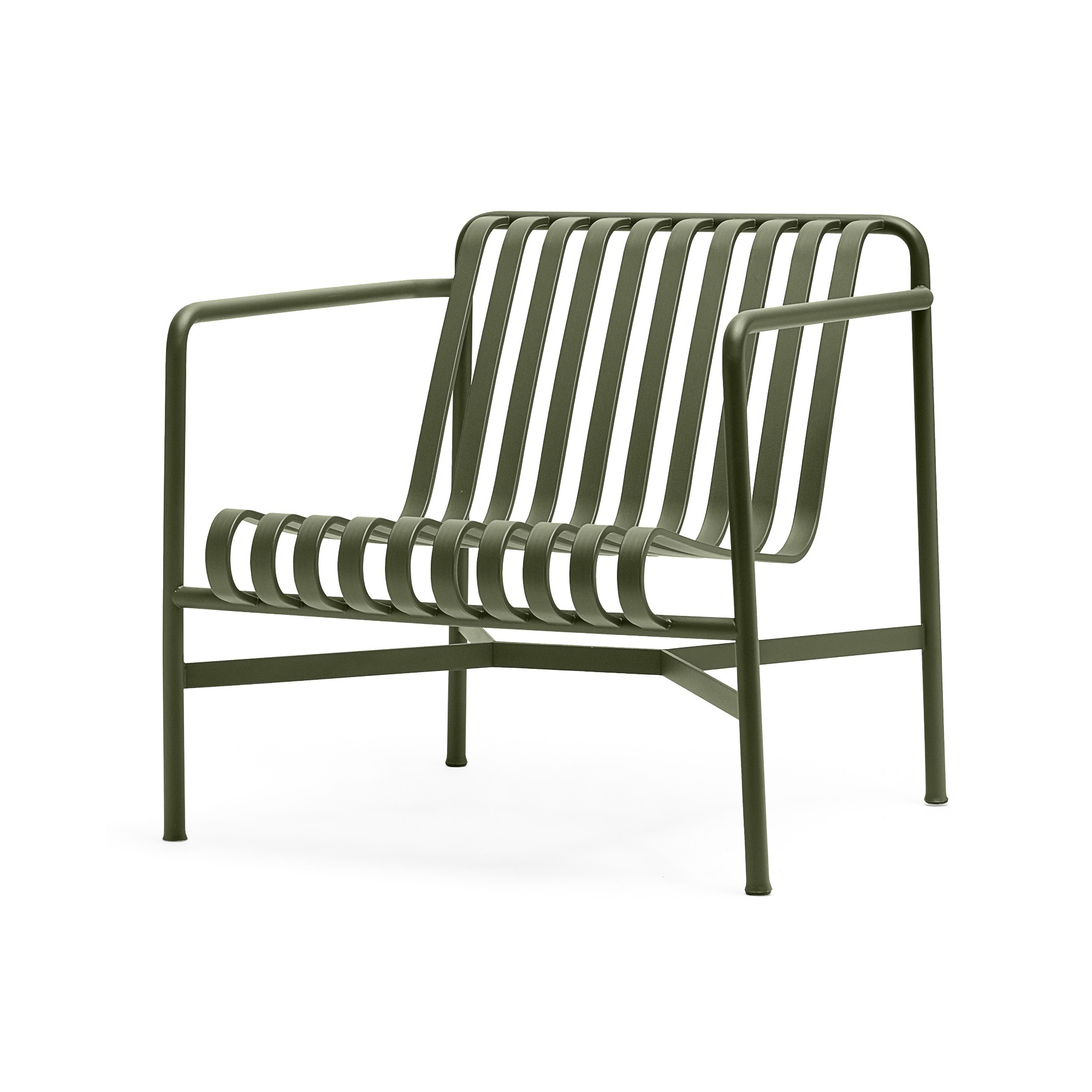 Lounge chair low - Palissade olive - HAY