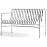 Dining bench with armrest - Palissade galvanised - HAY