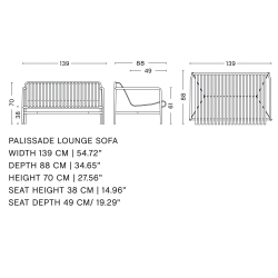 banc lounge - Palissade olive - HAY