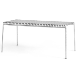 170 x 90 x H75 cm dining table - Palissade galvanised - HAY