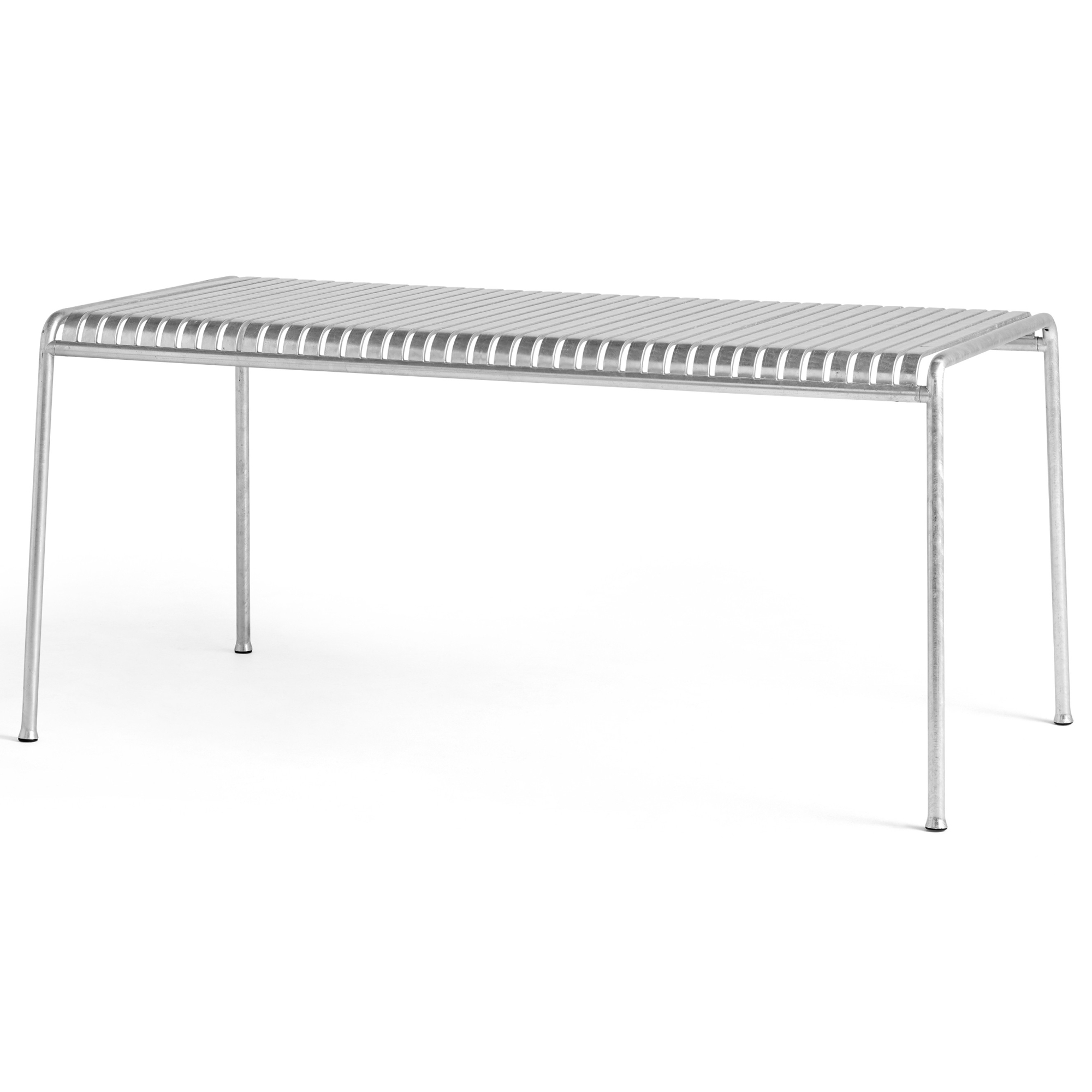 170 x 90 x H75 cm dining table - Palissade galvanised - HAY