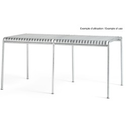 table middle leg - Palissade galvanised - HAY