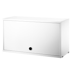 Cabinet porte flip - blanc - L78xP30xH42 cm - String Furniture