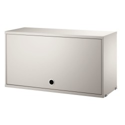 Cabinet porte flip - beige - L78xP30xH42 cm - String Furniture