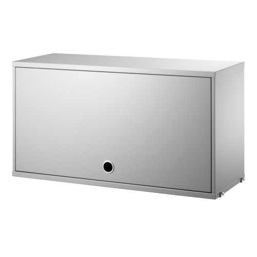 SOLD OUT – Cabinet flip door - grey - W78xD30xH42 cm - String Furniture