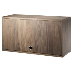 Cabinet porte flip - noyer - L78xP30xH42 cm - String Furniture