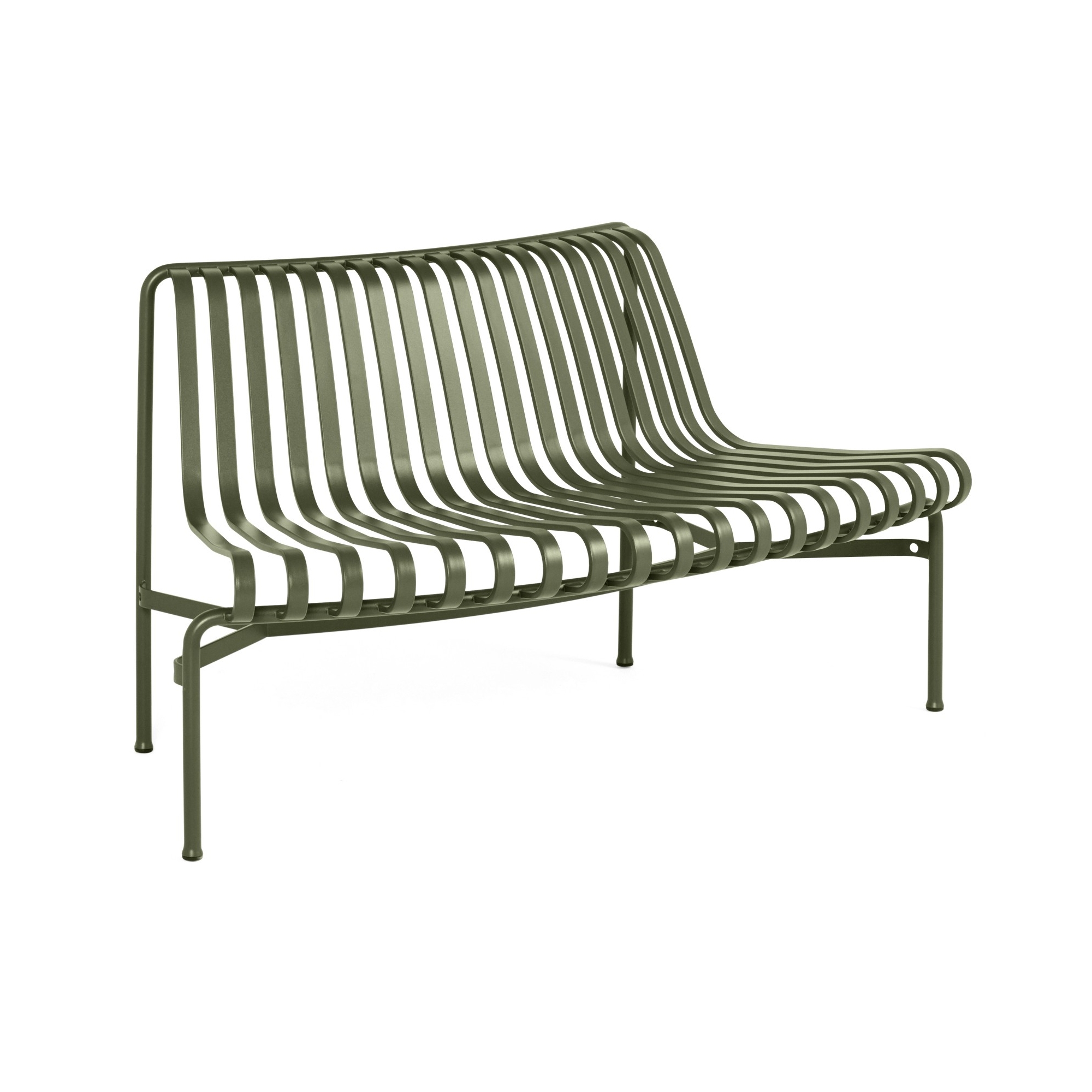 dining bench out - Palissade park olive - HAY