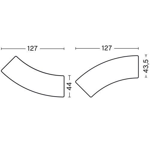 bancs de table in out - 2 coussins d'assise - Palissade Park - HAY