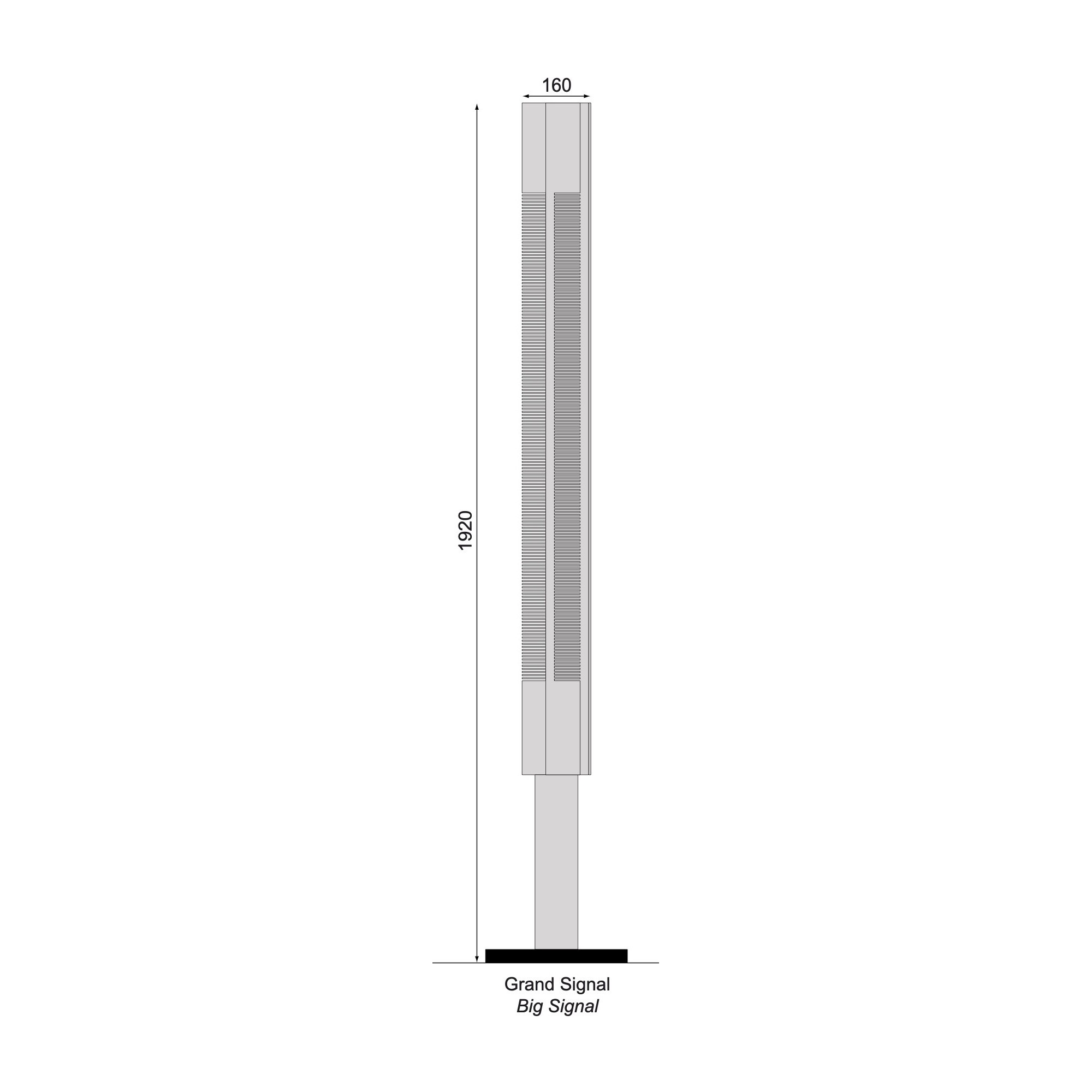 Grand Signal – colonne lumineuse - Éditions Serge Mouille