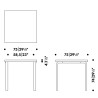 75x75cm - table 81C - Artek