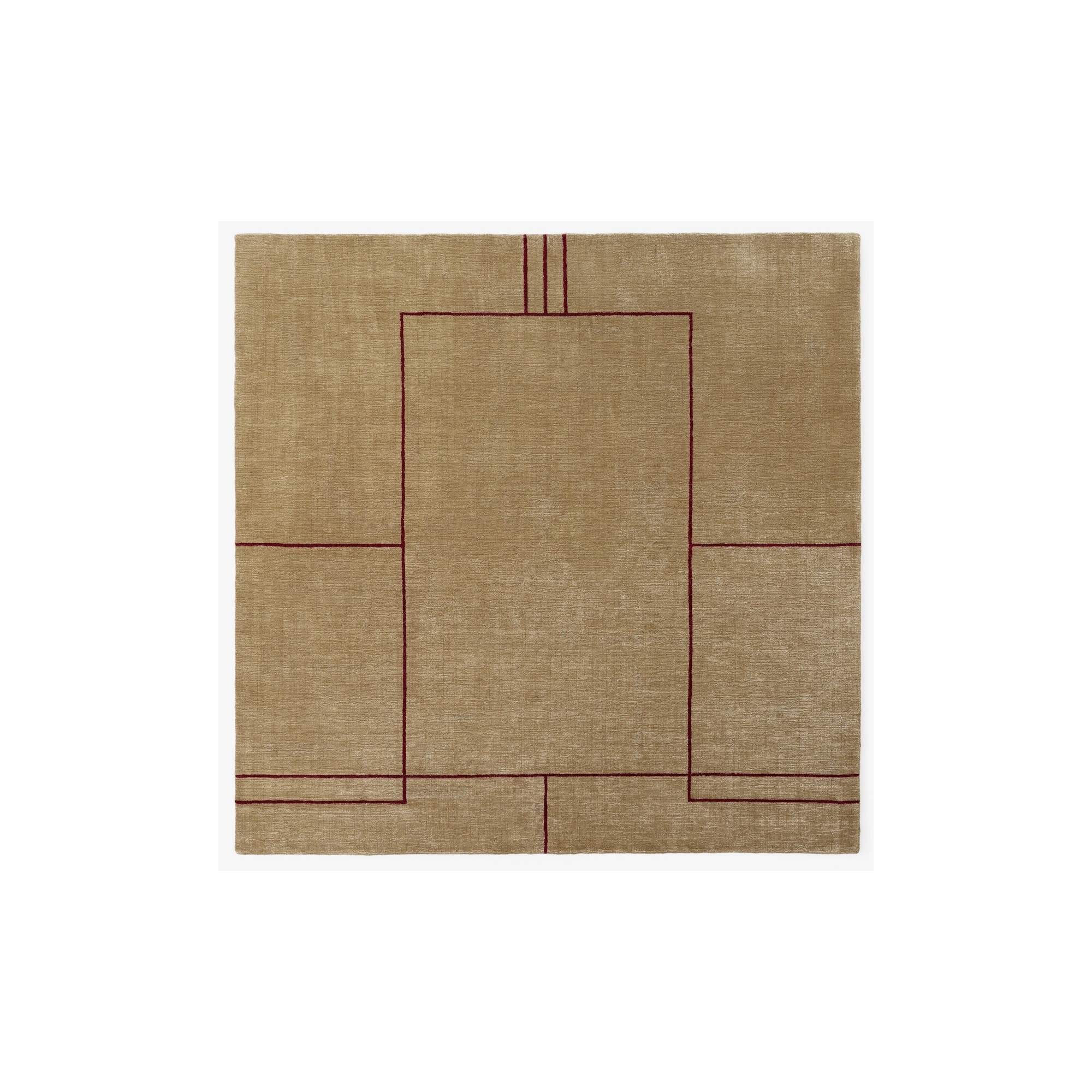 Bombay Golden Brown 240x240cm - Cruise Rug - &Tradition