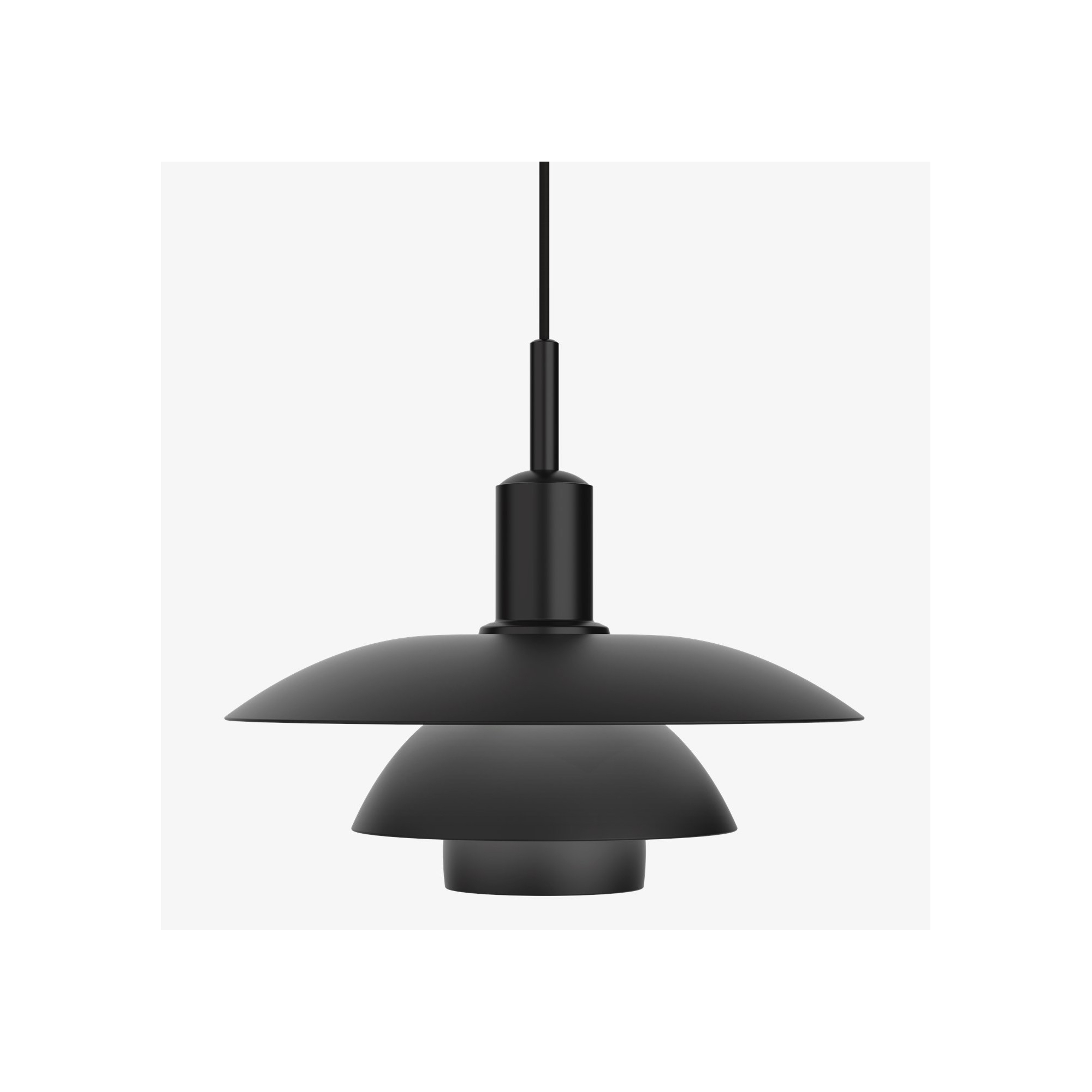 PH5/5 Pendant – all metal, black - Louis Poulsen