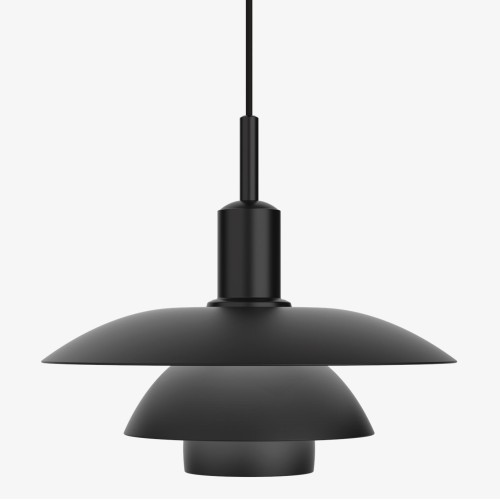 PH5/5 Pendant – all metal, black - Louis Poulsen