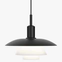 PH5/5 Pendant – black/glass - Louis Poulsen