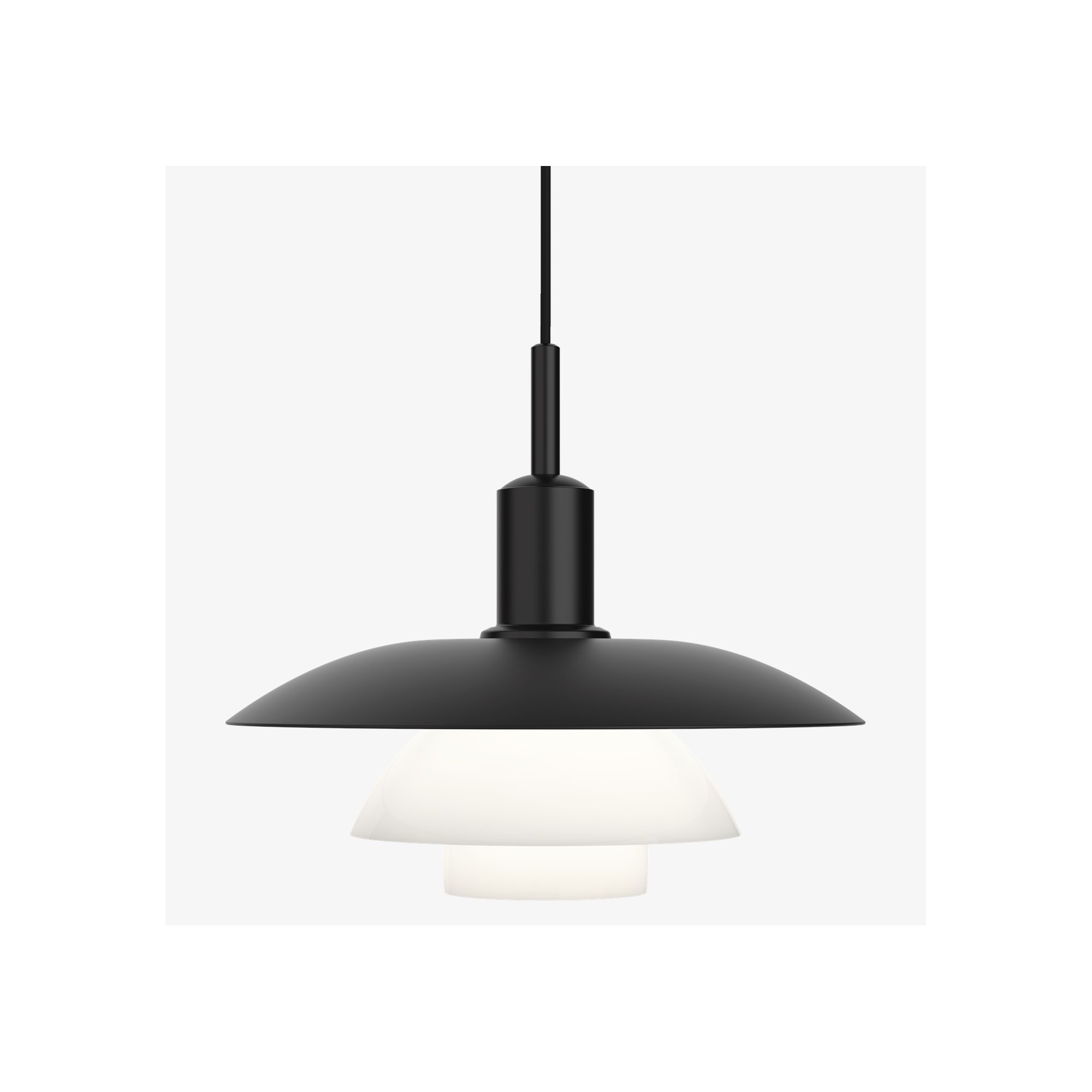 PH5/5 Pendant – black/glass - Louis Poulsen