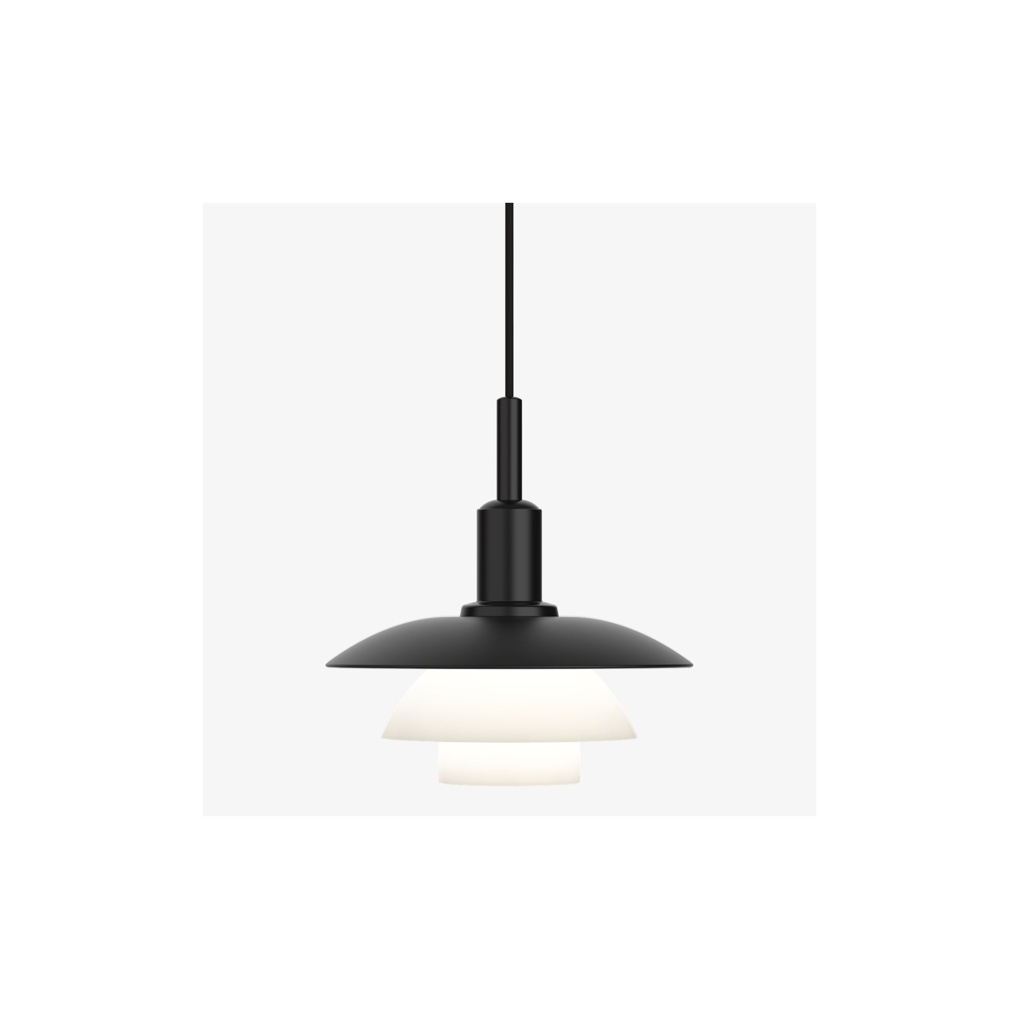 PH3/3 Pendant – black/glass - Louis Poulsen