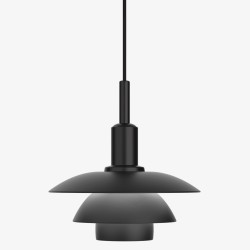 PH3/3 Pendant – all metal, black - Louis Poulsen