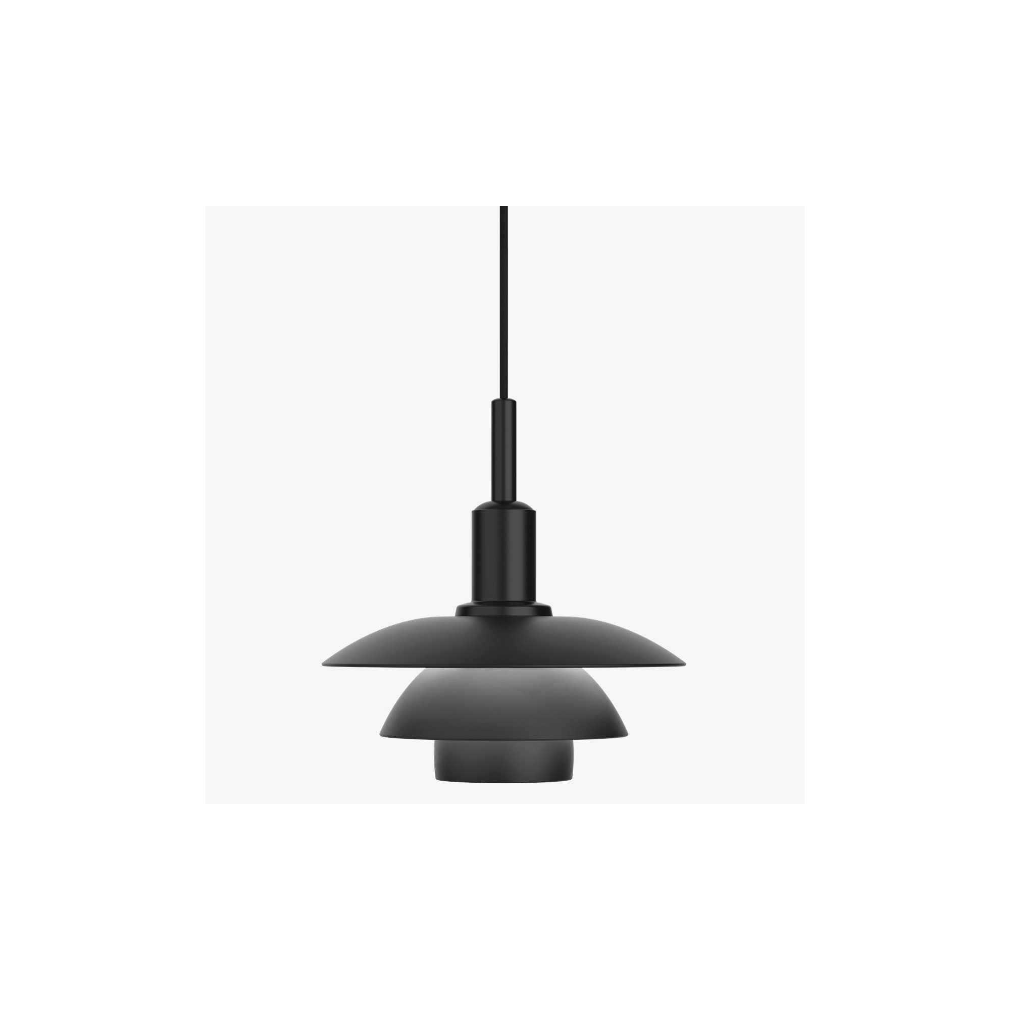 PH3/3 Pendant – all metal, black - Louis Poulsen