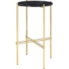 Ø40xH70cm - marbre noir - base laiton - console ronde TS - Gubi